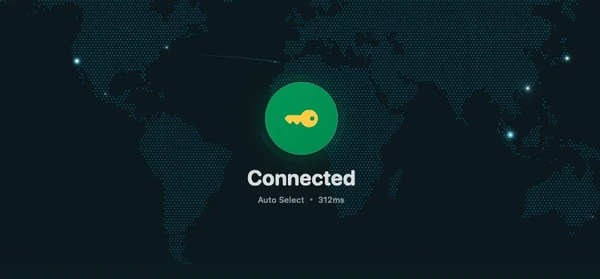 الخطوة 3: شاشة اتصال واهو VPN مع زر الاتصال