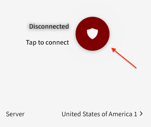 VPN Connection Button