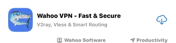 Schritt 1: Wahoo VPN in App Store