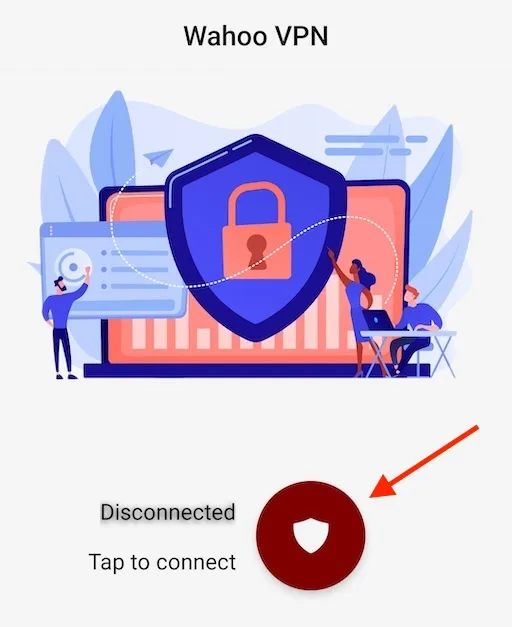 Connect button