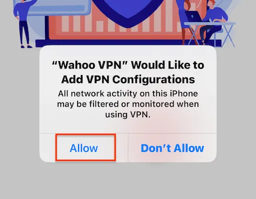 Allow VPN config