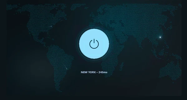 Paso 3: Pantalla de conexión de Wahoo VPN con botón de conexión